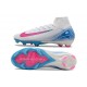 Nike Air Zoom Mercurial Superfly X Elite FG Blanco Azul Rosa