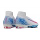 Nike Air Zoom Mercurial Superfly X Elite FG Blanco Azul Rosa