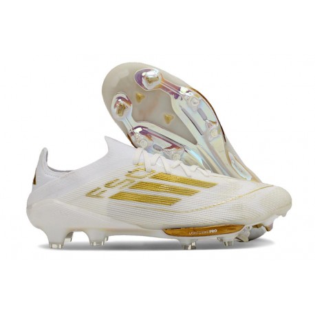 Zapatos adidas F50+ Elite FG Ftwr Blanco Dorado Met