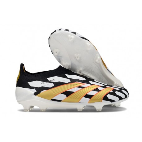 Botas Adidas Predator Elite LL FG Negro Blanco Dorado