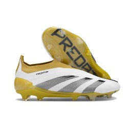 Botas Adidas Predator Elite LL FG Blanco Gris Dorado