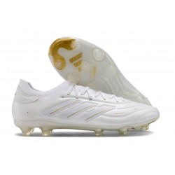 Botas adidas Copa Pure 2 + Elite FG Piel Ftwr Blanco Dorado Met