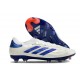 Botas adidas Copa Pure 2 + Elite FG Piel Ftwr Blanco Azul Lúcido Rojo