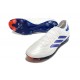 Botas adidas Copa Pure 2 + Elite FG Piel Ftwr Blanco Azul Lúcido Rojo