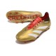 Adidas Predator Elite L FG Dorado Met Blanco Rojo