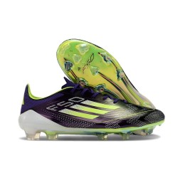 Botas de Fútbol adidas F50 Elite FG Morado Unity Blanco Limón Lúcido