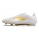 Botas de Fútbol adidas F50 Elite FG Ftwr Blanco Dorado Met