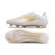 Botas de Fútbol adidas F50 Elite FG Ftwr Blanco Dorado Met