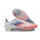 Botas de Fútbol adidas F50 Elite FG Ftwr Blanco Rojo Azul Lúcido