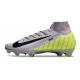 Nike Zoom Mercurial Superfly 10 Elite FG Gris Verde Negro