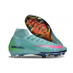 Nike Zoom Mercurial Superfly 10 Elite FG Casi Verde Rosa