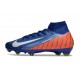 Nike Zoom Mercurial Superfly 10 Elite FG Azul Naranja Blanco