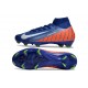 Nike Zoom Mercurial Superfly 10 Elite FG Azul Naranja Blanco