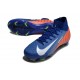 Nike Zoom Mercurial Superfly 10 Elite FG Azul Naranja Blanco