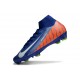 Nike Zoom Mercurial Superfly 10 Elite FG Azul Naranja Blanco