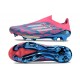 adidas F50+ Elite Sin Cordones FG Solar Azul Ftwr Blanco Solar Rosa