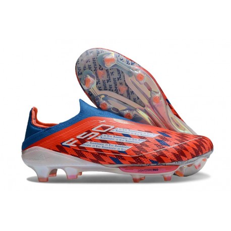 adidas F50+ Elite Sin Cordones FG Rojo Blanco Azul