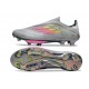 adidas F50+ Elite Sin Cordones FG Gris Rosa Amarillo