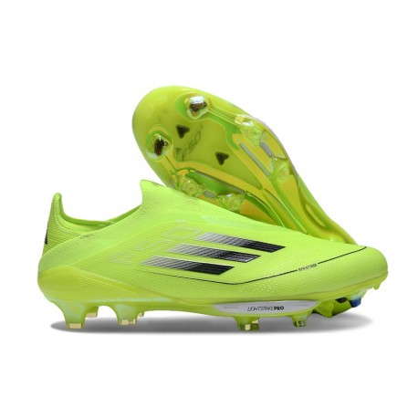 adidas F50+ Elite Sin Cordones FG Amarillo Solar Negro