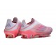 adidas F50+ Elite Sin Cordones FG Rosa Blanco