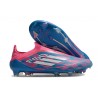 Tacos de Futbol adidas F50 Elite Laceless FG Solar Azul Ftwr Blanco Solar Rosa