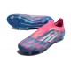 Tacos de Futbol adidas F50 Elite Laceless FG Solar Azul Ftwr Blanco Solar Rosa