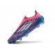 Tacos de Futbol adidas F50 Elite Laceless FG Solar Azul Ftwr Blanco Solar Rosa