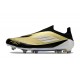 Tacos de Futbol adidas F50 Elite Laceless FG Dorado Met Negro Blanco