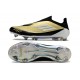 Tacos de Futbol adidas F50 Elite Laceless FG Dorado Met Negro Blanco