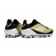 Tacos de Futbol adidas F50 Elite Laceless FG Dorado Met Negro Blanco