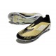 Tacos de Futbol adidas F50 Elite Laceless FG Dorado Met Negro Blanco