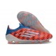 Tacos de Futbol adidas F50 Elite Laceless FG Rojo Blanco Azul