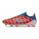 Tacos de Futbol adidas F50 Elite Laceless FG Rojo Blanco Azul