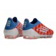 Tacos de Futbol adidas F50 Elite Laceless FG Rojo Blanco Azul