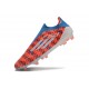 Tacos de Futbol adidas F50 Elite Laceless FG Rojo Blanco Azul