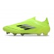 Tacos de Futbol adidas F50 Elite Laceless FG Amarillo Solar Negro