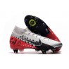 Zapatillas Nike Mercurial Superfly 7 Elite SG-PRO Neymar Cromado Negro Rojo Platino