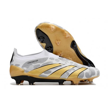 Botas Adidas Predator Elite LL FG Oro Blanco Gris