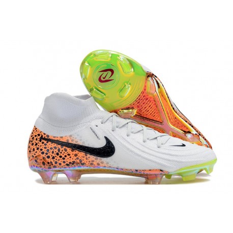 Botas Nike Phantom Luna II Elite FG Blanco Negro Naranja