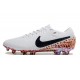 Botas de fútbol Nike Tiempo Legend 10 Elite FG Blanco Negro Naranja