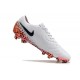 Botas de fútbol Nike Tiempo Legend 10 Elite FG Blanco Negro Naranja