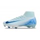 Nike Air Zoom Mercurial Superfly X Elite FG Blanco Azul