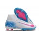 Nike Air Zoom Mercurial Superfly X Elite FG Blanco Azul Rosa