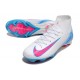 Nike Air Zoom Mercurial Superfly X Elite FG Blanco Azul Rosa