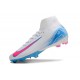 Nike Air Zoom Mercurial Superfly X Elite FG Blanco Azul Rosa