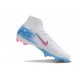 Nike Air Zoom Mercurial Superfly X Elite FG Blanco Azul Rosa