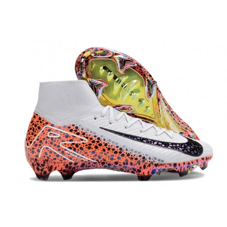 Nike Air Zoom Mercurial Superfly X Elite FG Blanco Naranja Negro