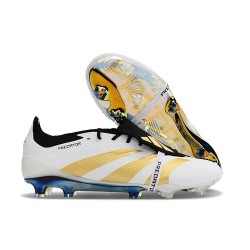 adidas Predator Elite Foldover Tongue FG Ftwr Blanco Dorado Met