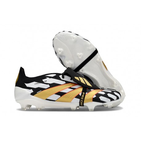 adidas Predator Elite Foldover Tongue FG Negro Blanco Oro