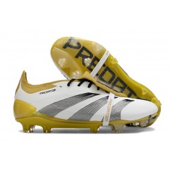 adidas Predator Elite Foldover Tongue FG Blanco Oro Plata